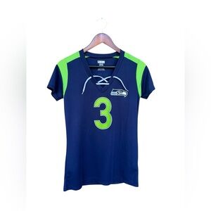 NFL Women’s Russell Wilson Seattle Seahawks Football Jersey Top Size Medium NWOT